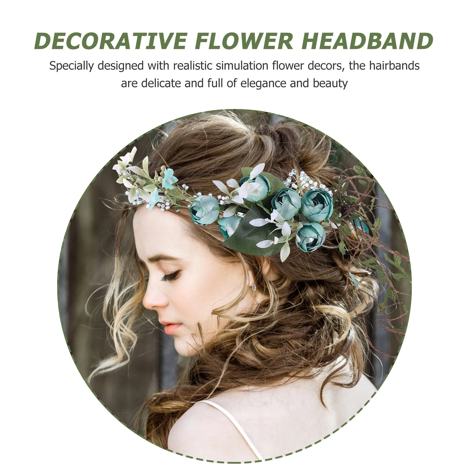 

Ultra-Lightweight Natural Gradual Petal Design Comfortable All-Day Wear Creative Headband For Women Vintage Party Bridal Tea