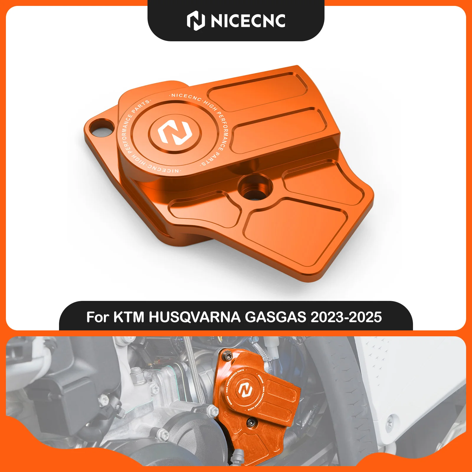 NICECNC For KTM EXC 300 EXC 250 2024 2025 TPS Throttle Body Guard For Husqvarna TE 300 GasGas EC 300 TBi Enduro Engineering