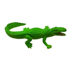 Modèle de simulation de crocodile lézard en caoutchouc souple, reptile, éducation de la petite enfance, accessoires d'Halloween, jouets amusants