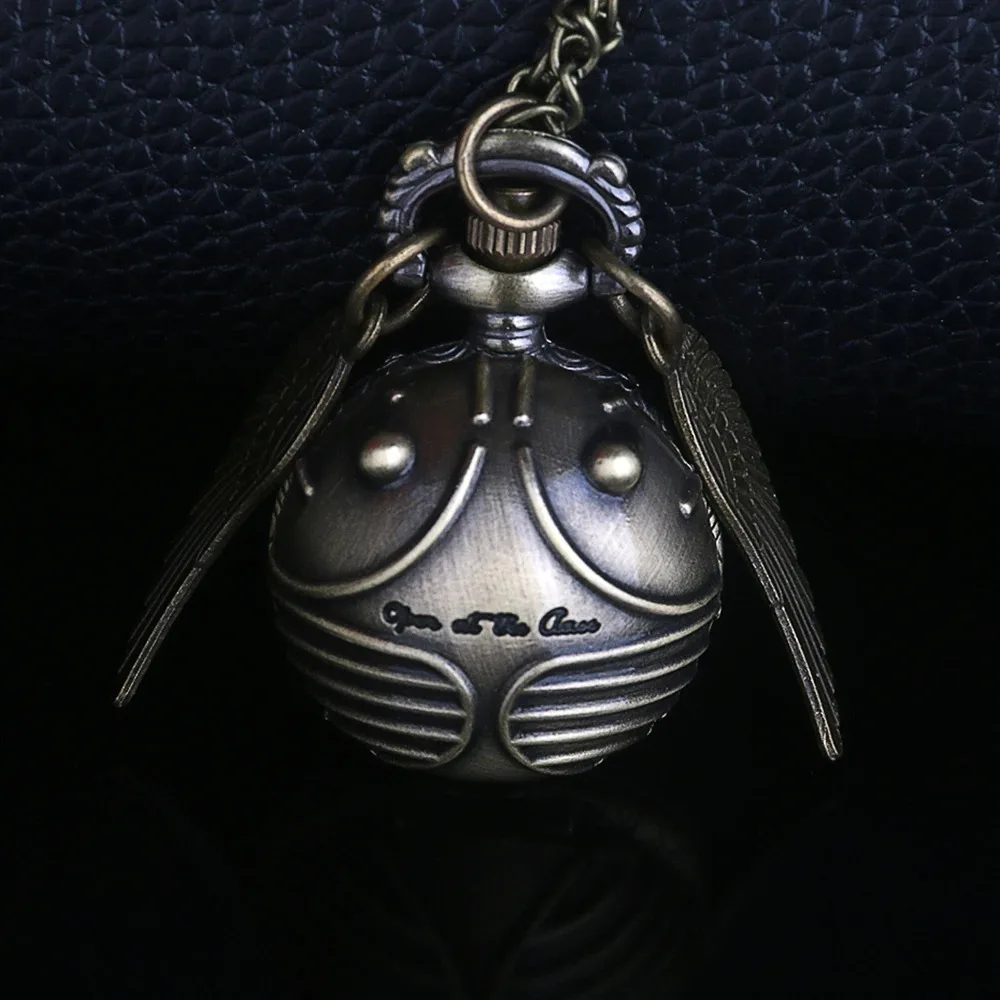 マジッククリエイティブスチームパンクペンダントクォーツ懐中時計ブロンズボールケースデジタルヴィンテージ腕時計男性と女性のギフトお土産