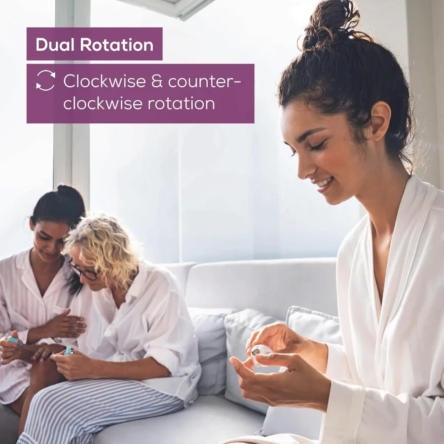 Taladro eléctrico para uñas Beurer MP32 con 7 accesorios, juego de manicura y pedicura con niveles de 2 velocidades y doble rotación para SalonQua