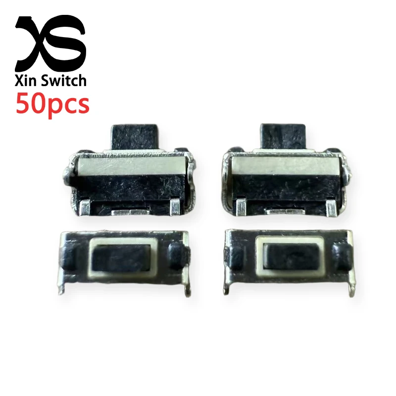 50PCS 2*4*3.5mm Waterproof And Dustproof Side Press Type Tact Switch Full Package Type Bracket 2-Pin Double-Layer Micro Switch