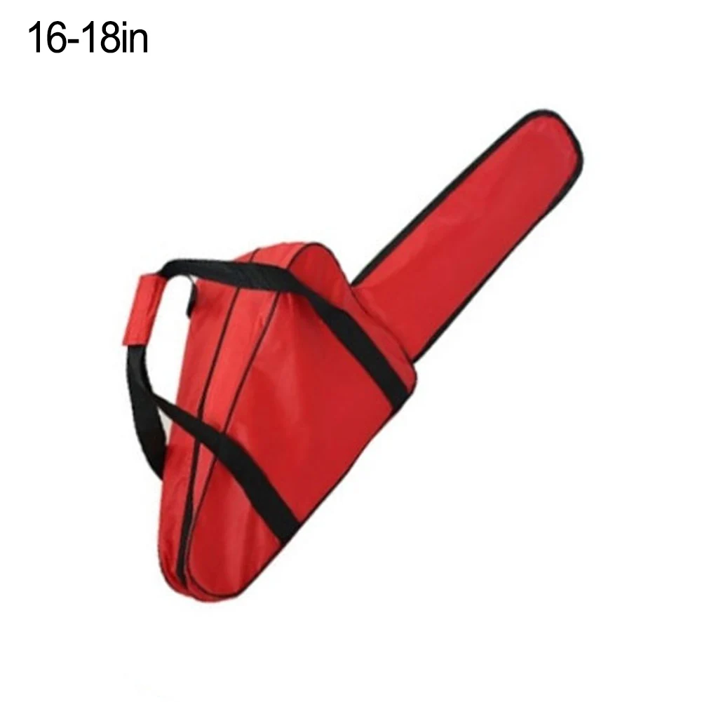 Black Red 20 Inch Chainsaw Case Heavy Duty Oxford Fabric Storage Bag With Zipper For Portable Electric Saw Gardening Equipment