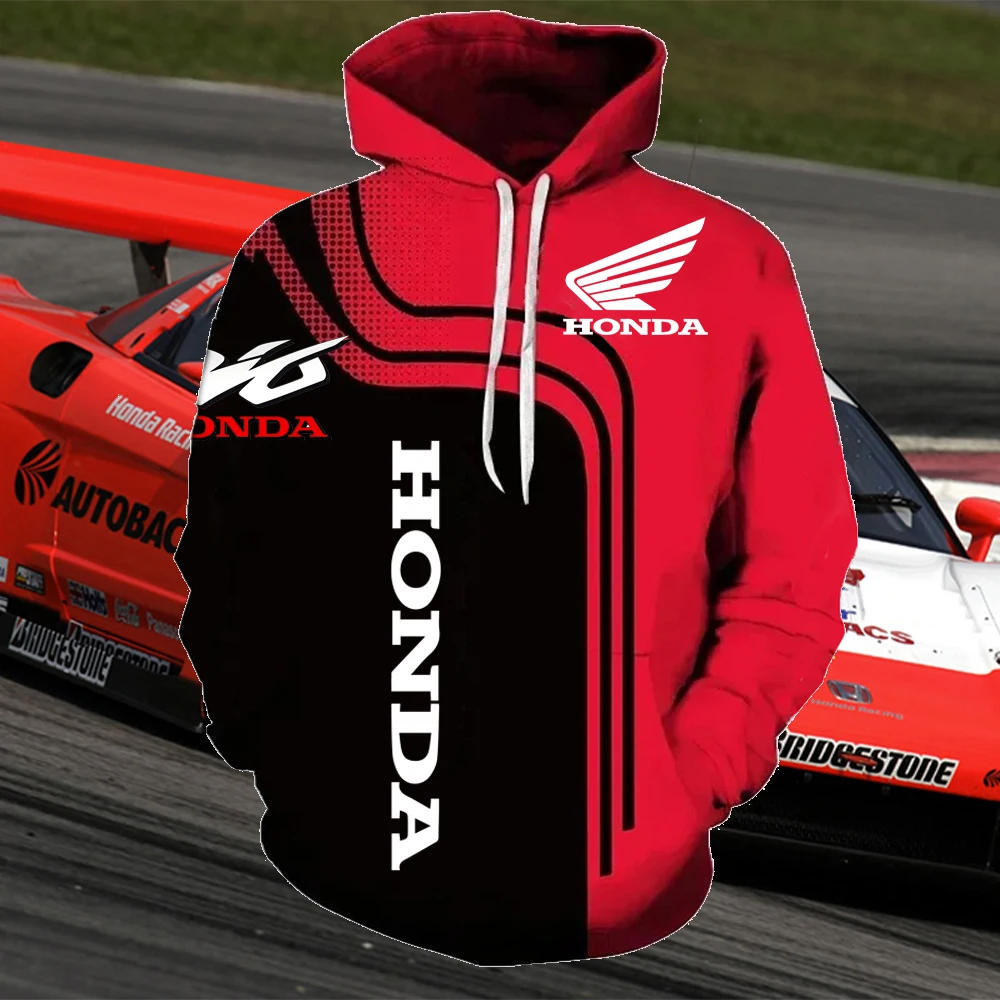 

Autumn Honda Hoodie - Street Fashion 3D Printed Men's Hoodie Large Size Outdoor Sports Clothing Racing Suit