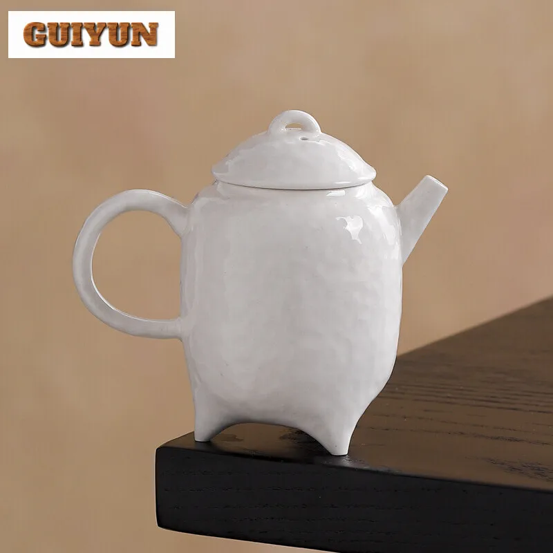 150ml Plant Ash Handmade Tea Pot Household Large Size Teapot Antique Filter Tea Maker Kettle Chinese Tea Set Supplies Ornaments