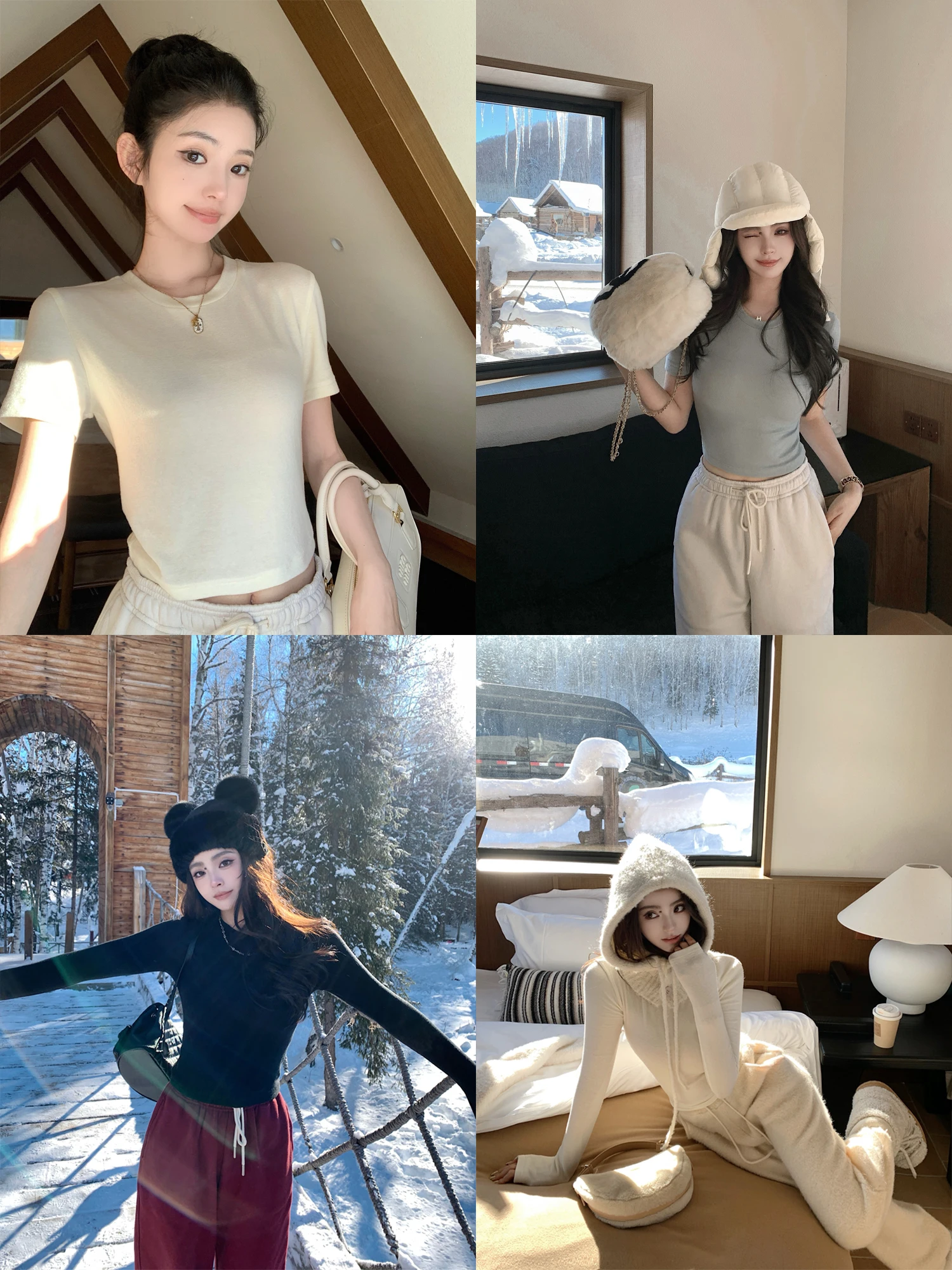 

Футболка Lilylikes Tirsu, женская футболка из смесовой шерсти с опрокидыванием, подставка ort Sve Floed Lenzing, Lyocell Wool, нейлон, зимняя одежда...