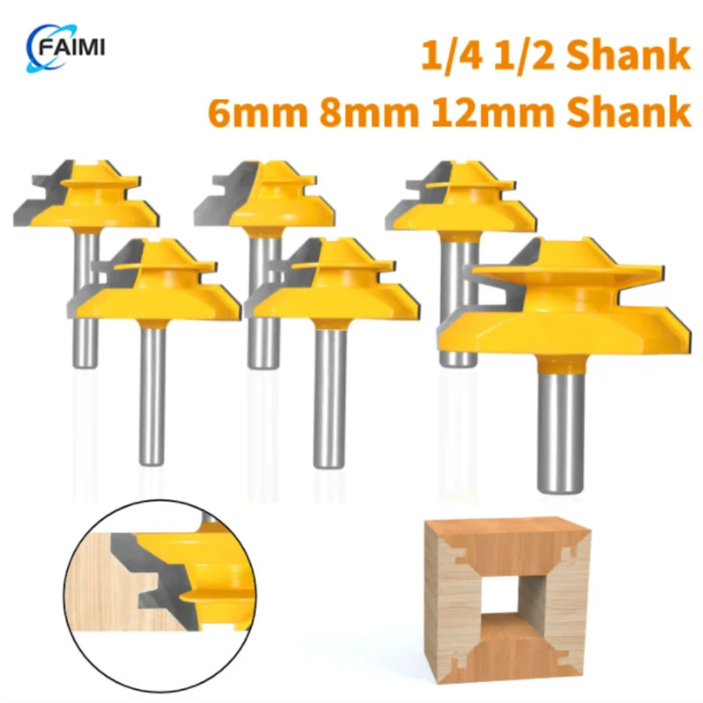 FAIMI 1PC 45 ° locking oblique cutting blade, woodworking metal drill bit, right angle cutter, milling cutter, fitting cutter li