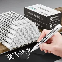 1/3/5pcs White Marker Paint Pens Waterproof Rubber Permanent Marker Pen Car Tyre Tread Environmental Tire Painting Graffti