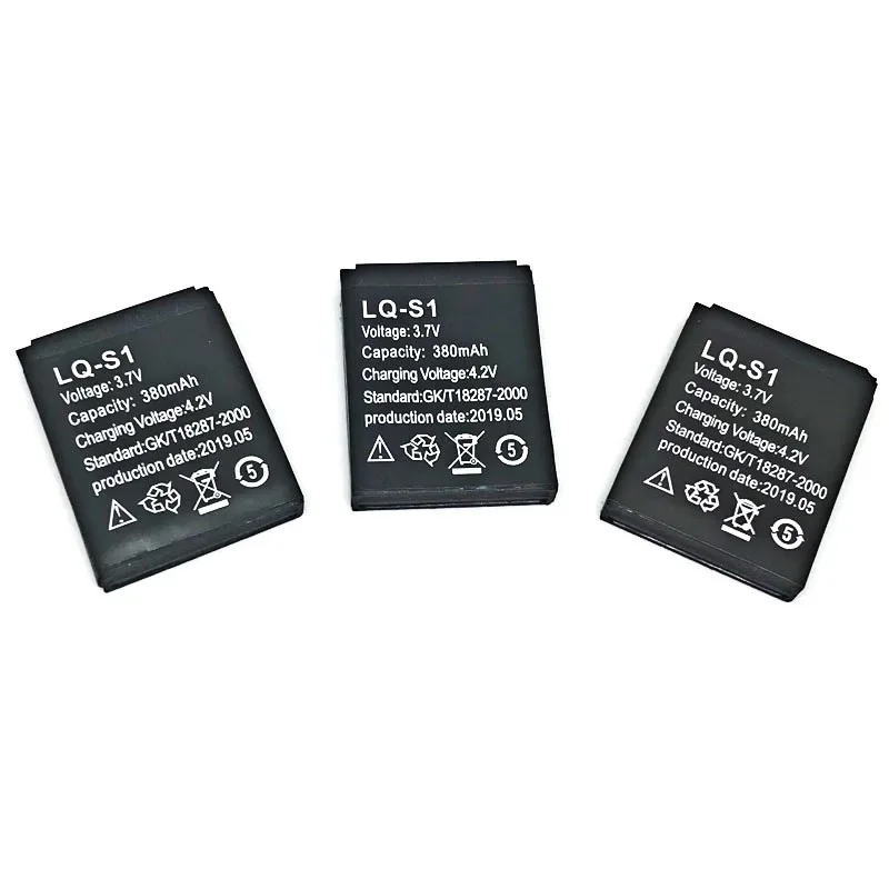 PURFIELD Smart Watch Battery LQ-S1 3.7V 380mAh lithium Rechargeable Battery For Smart Watch QW09 DZ09 W8 Universal Watch Battery