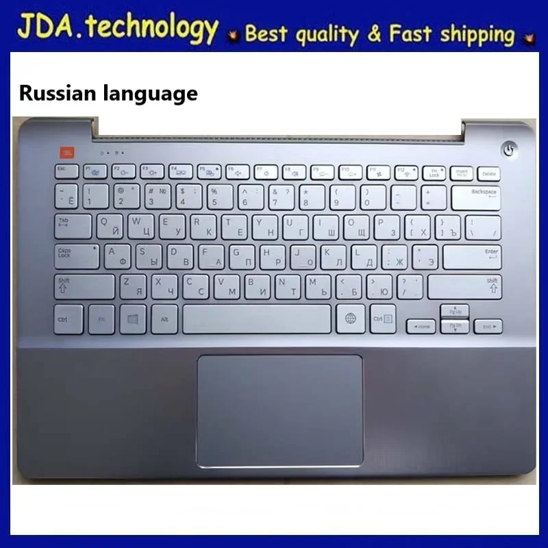 New/orig For Samsung NP730U3E NP740U3E Palmrest Russian RU keyboard bezel Upper cover (for single fan version)