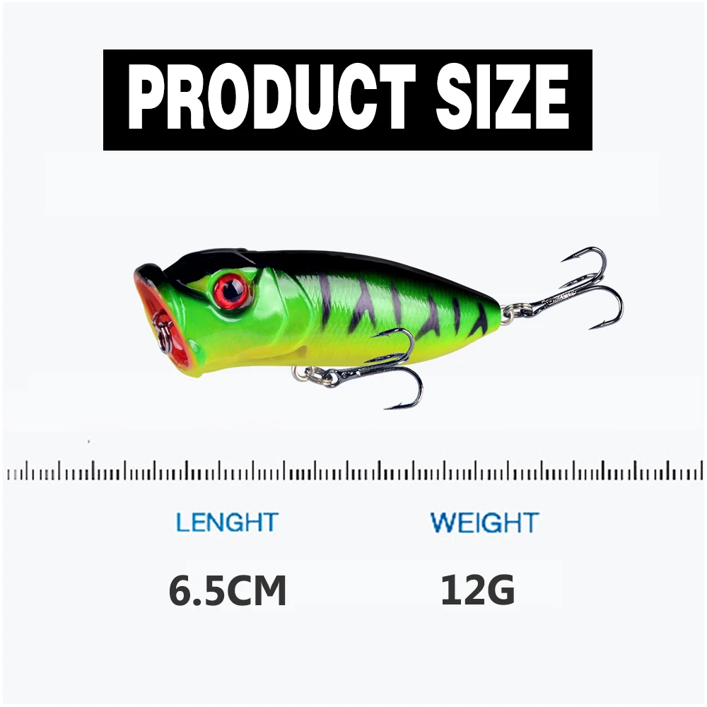 10 ピース/ロット混合セット釣りルアーハードベイトポッパールアーワブラー鯉釣具卸売トップウォーター Poper ペスカ