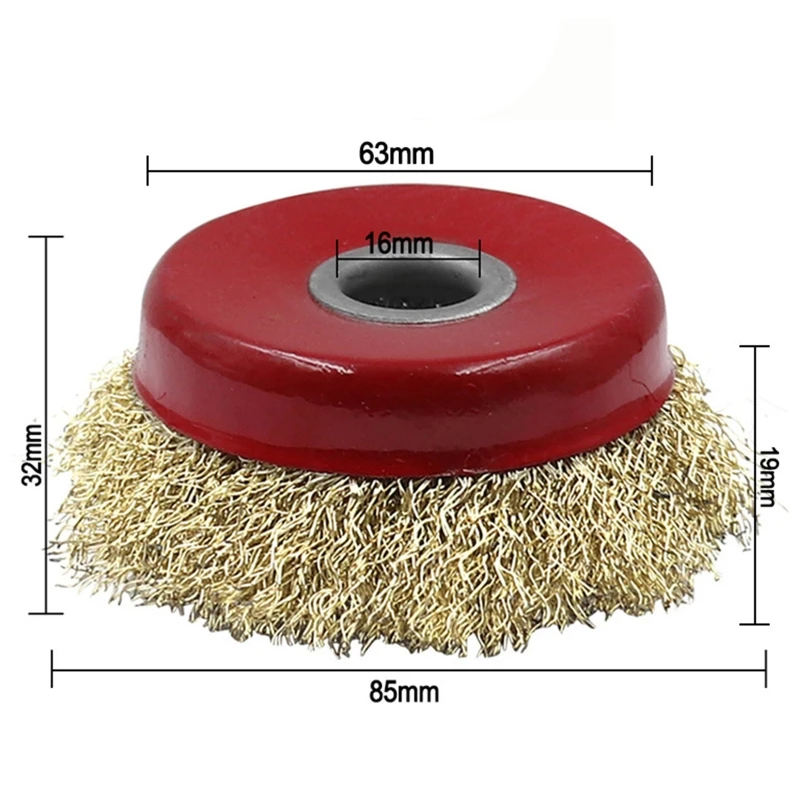 G92C Atualizado a escova aço xícara escova aço para moer ferramenta remoção ferrugem/rebarbas