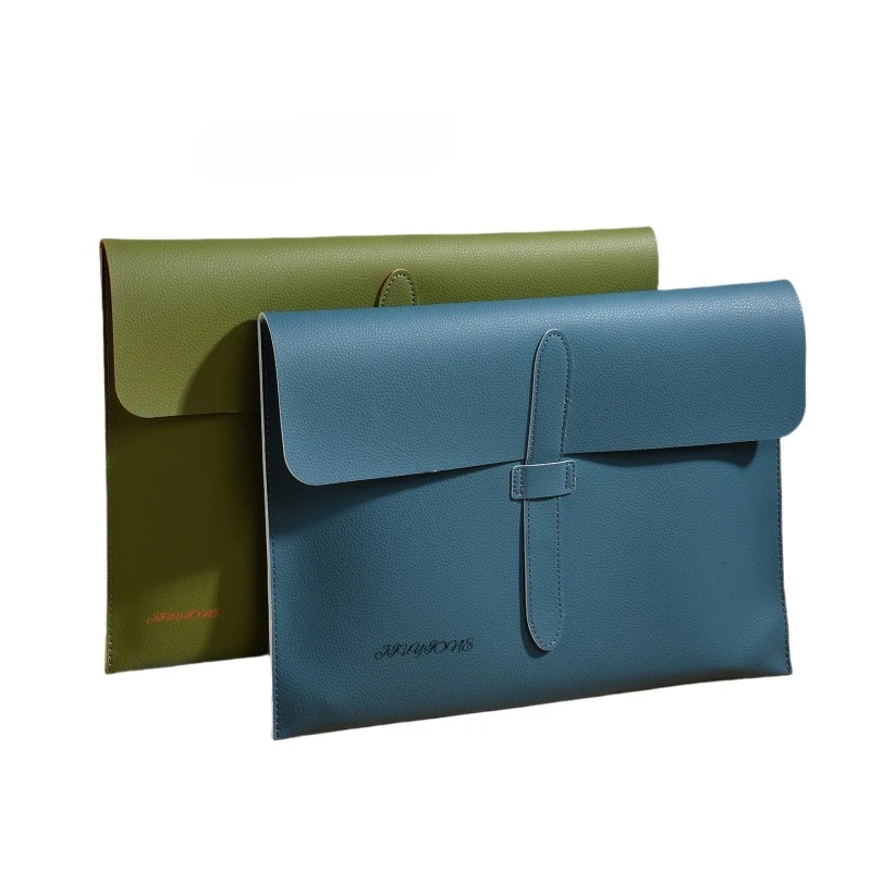 

Leather Document Bag Envelope Document Holder Quality Leather large Capacity Folder Business Office School File Storage Supplies