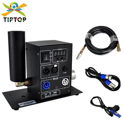 TIPTOP Stage Light New Digital 200W Single Pipe Co2 Jet Machine Power DMX IN/OUT Lockable Aviation Power Plug LCD Screen Display