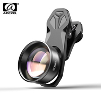 APEXEL APL-HD5T Multi-layer Phone Telephoto Lens 2X Zoom High Quality LED Light Photography