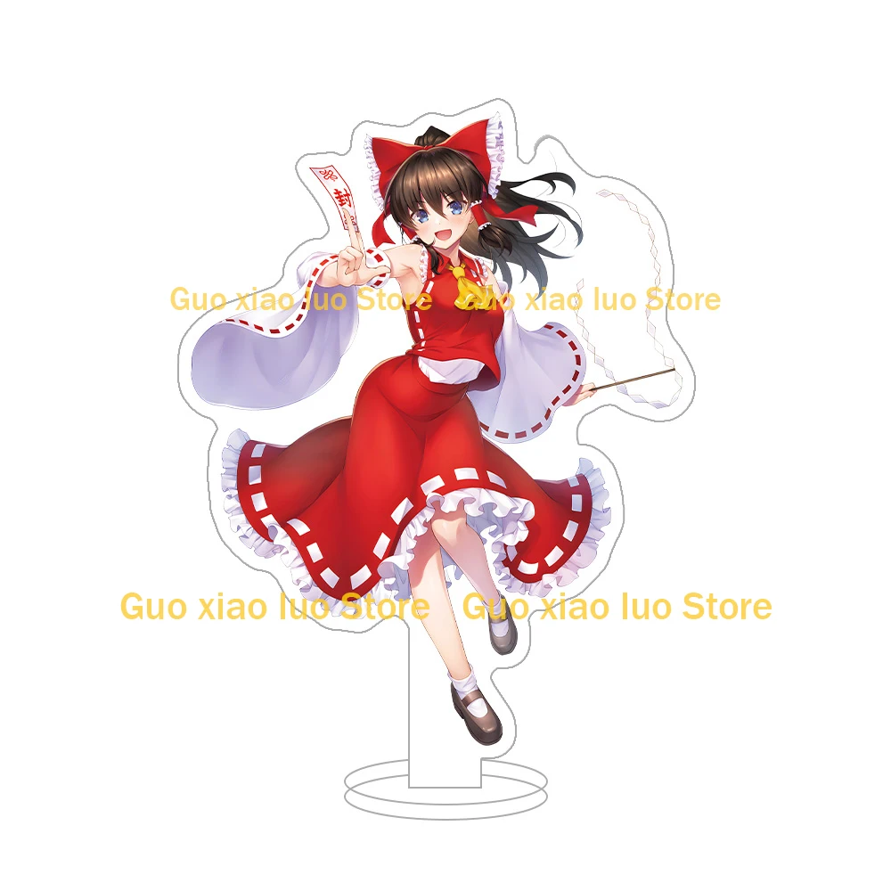 Touhou شخصية المشروع Reimu Hakurei Sakuya Izayoi Marisa Kirisame Yukari Yakumo Remilia القرمزي أنيمي الشكل سلسلة مفاتيح مصنوعة من الأكريليك