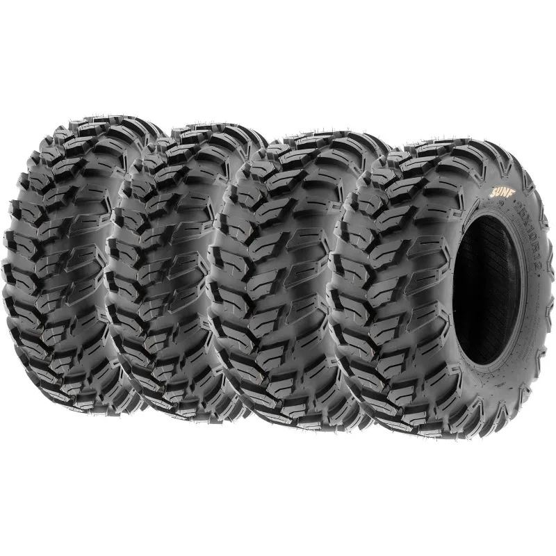 Set of 4 SunF A043 XC Racing ATV UTV Radial Sport Tires 27x9R12 Front & 27x11R12 Rear, 6PR, All-Terrain Off-Road & Track