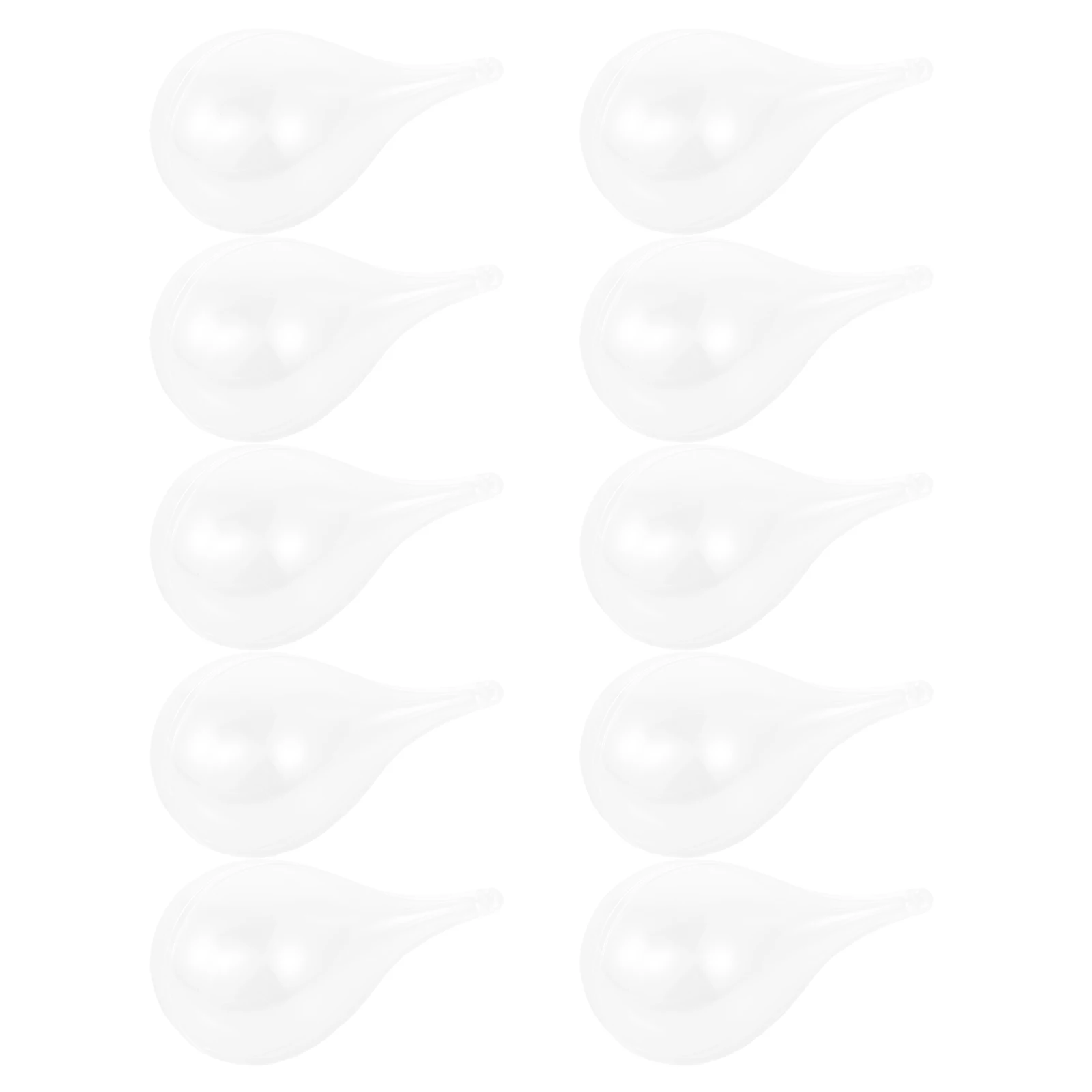 

10Pcs Transparent Teardrop Shaped Acrylic Storage Boxes Multi-Functional Organizer for Jewelry Party Favor Candy