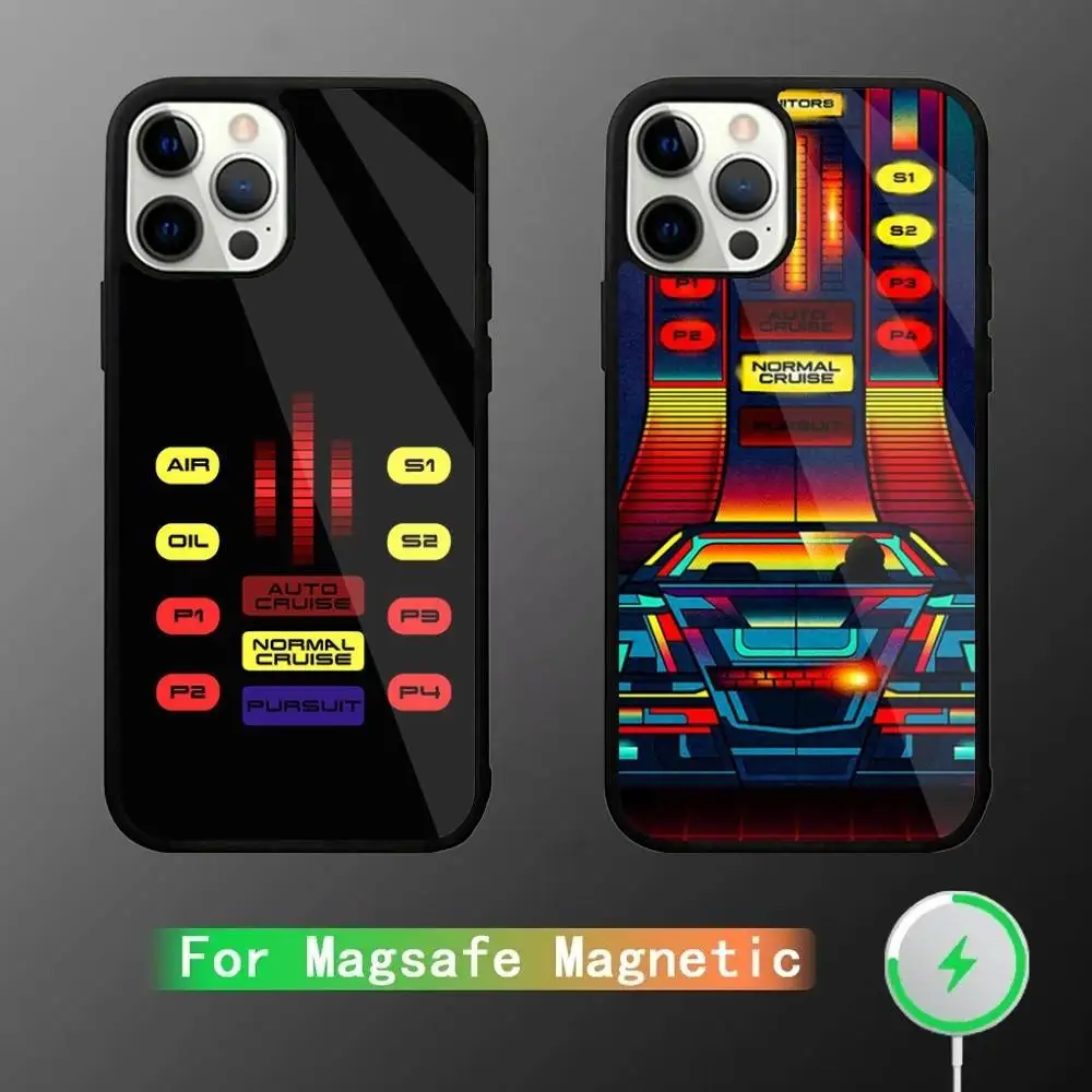 

KITT Car Knight Rider Phone Case For iPhone 17,16,15,14,13,12,11,Pro,Max,Plus,Mini,SE4,E Magnetic Magsafe Wireless Charging