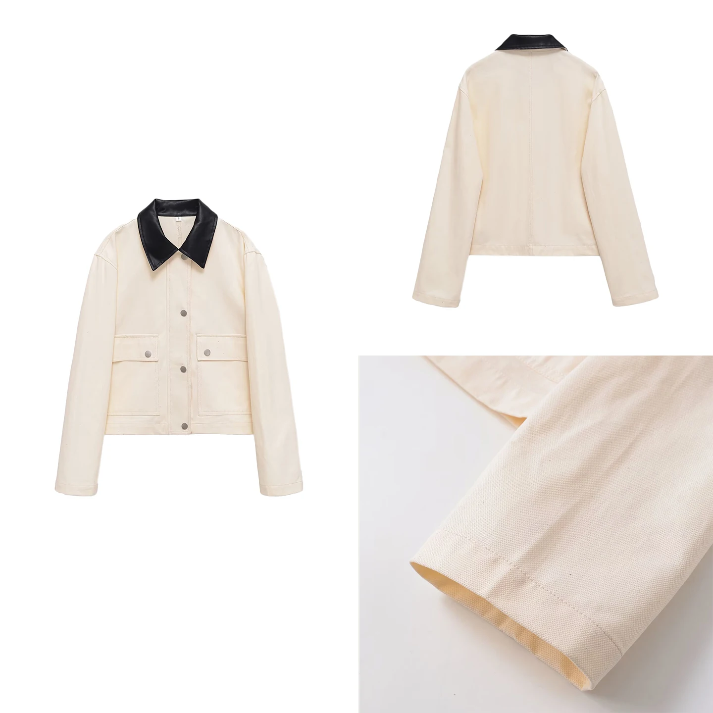 

Faionable Long Sve Turn-down Collar Workwear Jaet Outerwear for Women Autumn 2025 Versatile Sli Top Ladies Coat