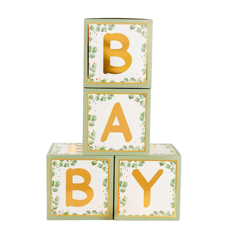 Here Comes The Son Shower Boxes Decorations, 4Pcs Sun Stereoscopic Blocks For Shower Party Decor Durable Easy To Use