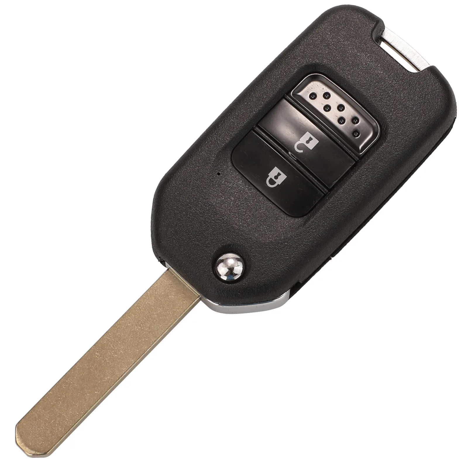 jingyuqin Modified For Honda FIT XRV VEZEL CITY JAZZ CIVIC HRV Flip Remote Car Key Shell Case FOB 2/3 Buttons Replacement