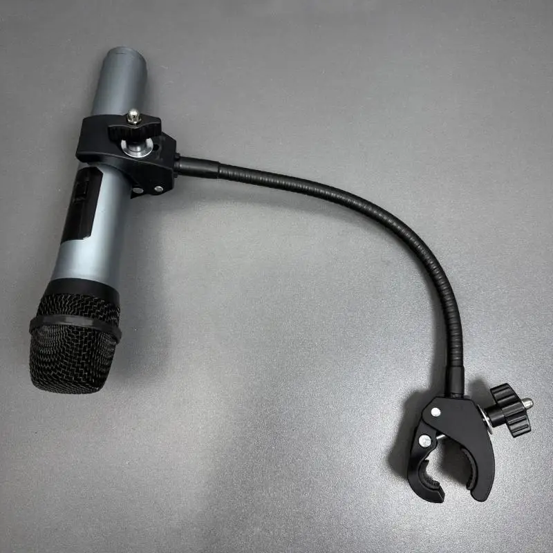 27RA Adjustable Microphone Holder Clamp Gooseneck Arm Clip for Music Recording Equipment and Live Broadcast Accessories