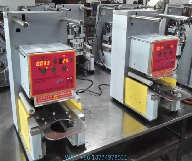 

Chemical Applications Film & Case Packaging2 or 4-Cup Semi-Automatic Coffee Cup Sealing Machine for Beverage &