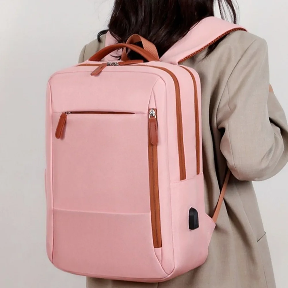 Mochila clásica Oxford para ordenador portátil, bolso escolar multicapa de gran capacidad para estudiantes, mochila de negocios de ocio resistente al desgaste para mujer