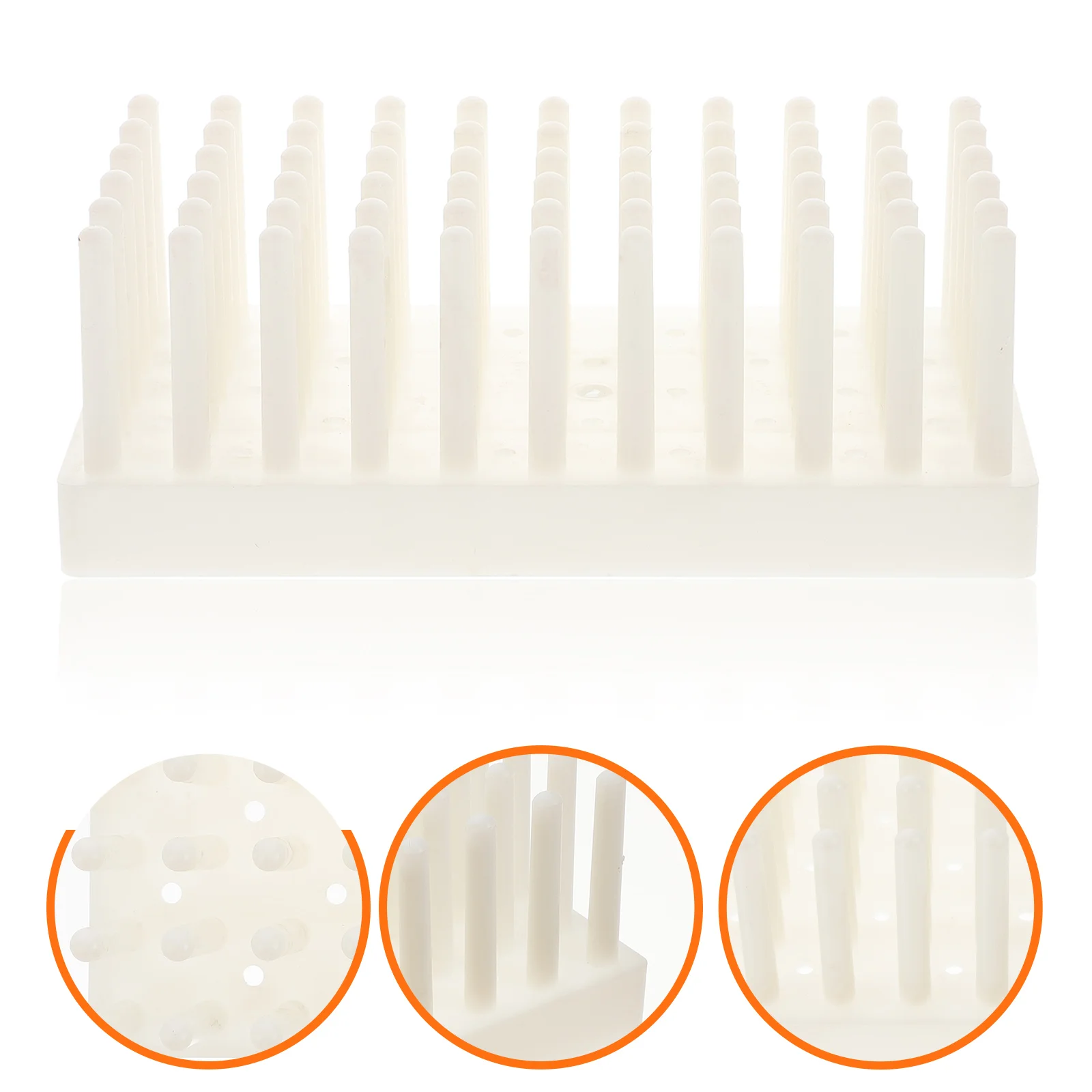 66 Place Pillar Plastic Test Tube Rack Scientific Test Tube Rack Labs Experimental Tool Laboratory Tube Holder