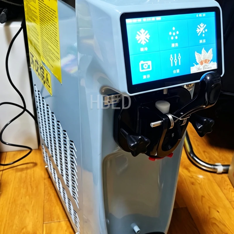 Multifunctional Desktop Ice Cream Maker Stainless Steel Frozen Yogurt Machine for Home Use Easy to Clean