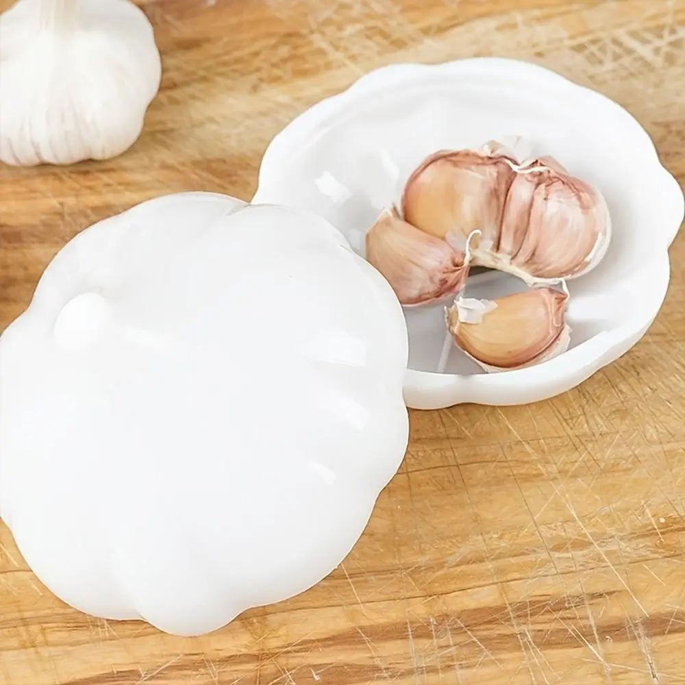 

Plastic Garlic Keeper White Reusable Vegetable Fruit Containers Fresh-Keeping Sealed Refrigerator Storage Box Green Pepper