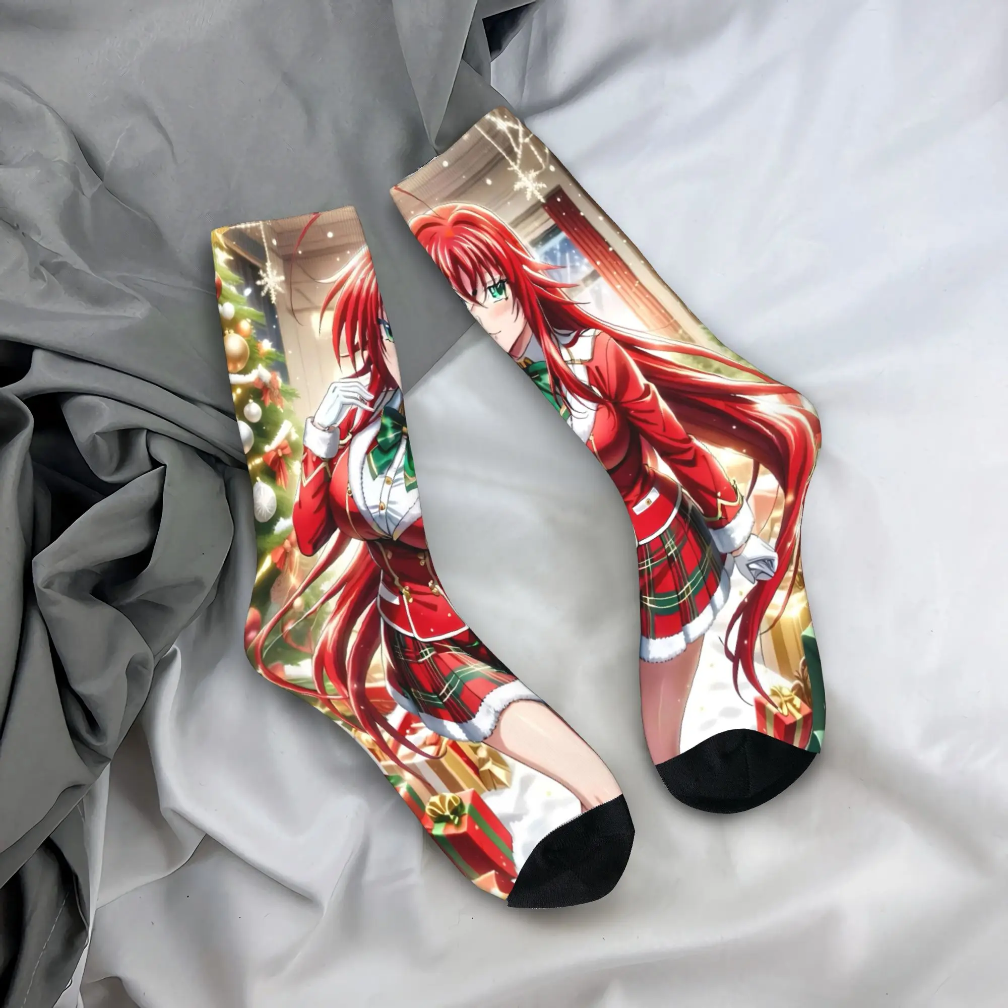

Chrismas Rias grimory High School DxD аниме чулки забавные носки мужские мягкие носки зимние велосипедные антибактериальные носки идея подарка