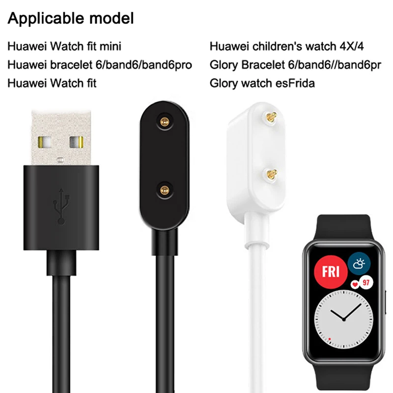 For Honor Watch ES Huawei Band 7/Honor Band 6/6 Pro Mini Smart Watch Portable 2pin USB Charging Cable Power Adapter