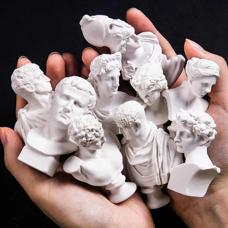 Greek Hero Character Figurines Sculpture Statue Plaster Bust Imitation Gypsum Resin Art Room Sketch Practice Model Crafts Gift