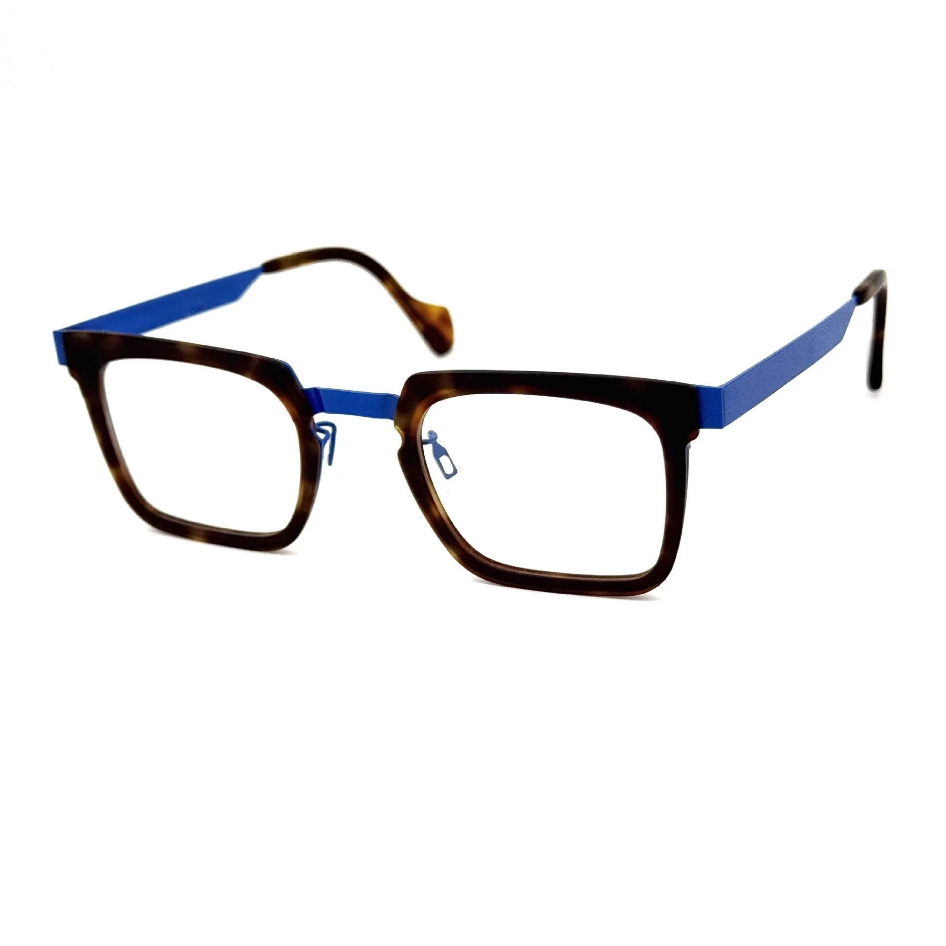 

Belight Optical France Design Thin Acetate with Stainless Steel Square Shape Titanium With Acetate OSVALDO