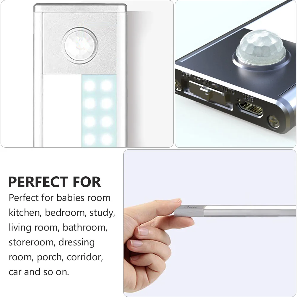 

Led Cabinet Usb Charging Body Induction Closet Light Wardrobe Light Bedroom Wall Night Sensor Lamp For Closet Bedroom Corridor