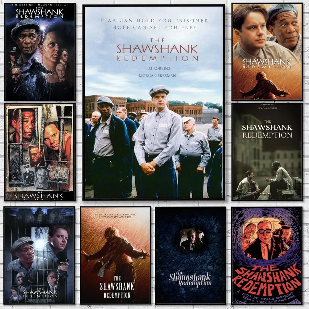 Autocollant d'affiche The S-Shawshank Redemption, auto-adhésif, pour salle de jeux, chambre à coucher, couloir, décoration murale pour la maison, cadeau