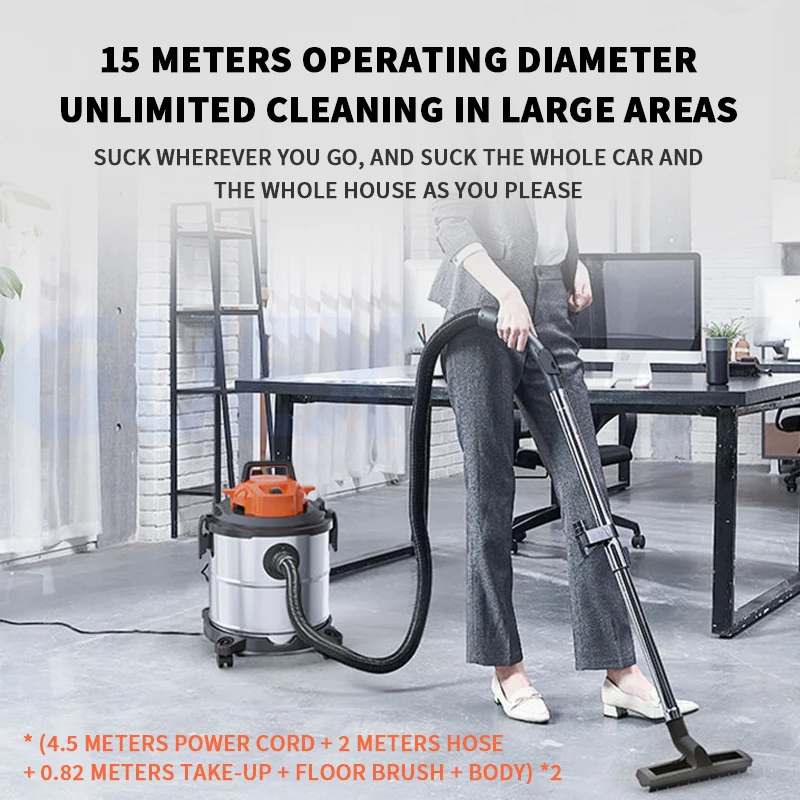 3 in 1 Household Vacuum Cleaner Large Suction Wet And Dry Vacuum Cleaner Car Seam Cleaner Industrial Vacuum Cleaner