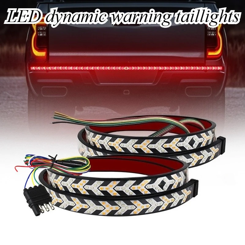 

For Pickup Trucks LED Tail Lights Sequential Turn Signal Stop Brake Light Stylish Bone Design Auto Exterior Styling Accessories