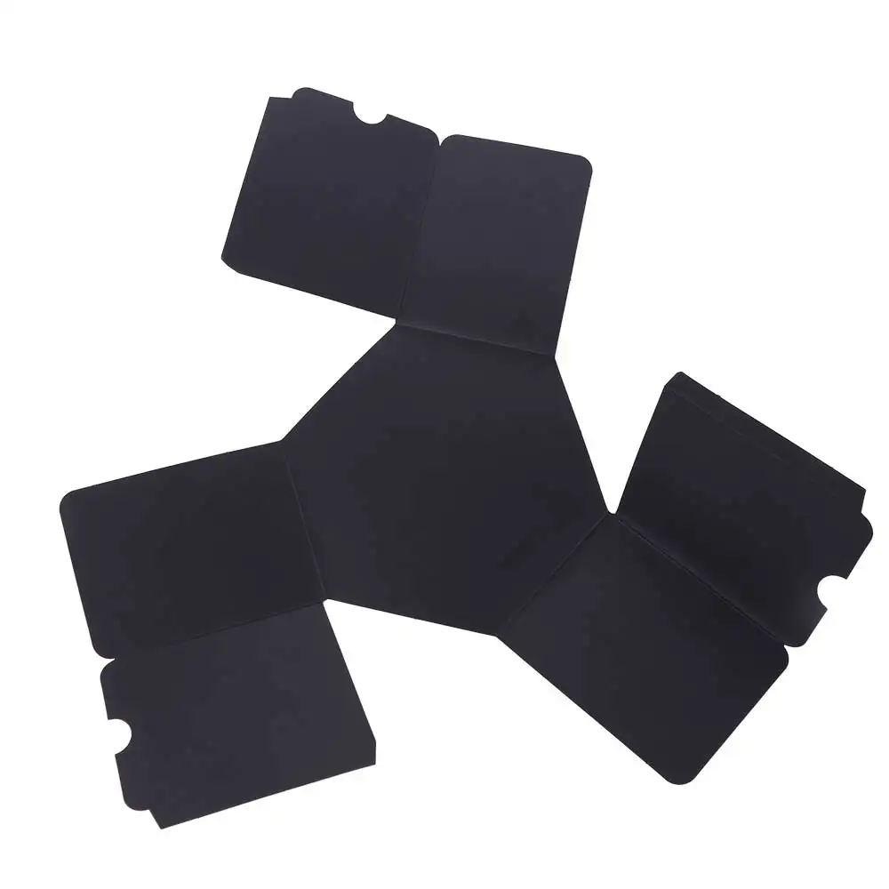 Papier-Explosion, Fotoalbum, Geschenkbox, selbstklebend, handgefertigt, mehrschichtig, sechseckige Explosionsbox, Sammelalbum, Schwarz