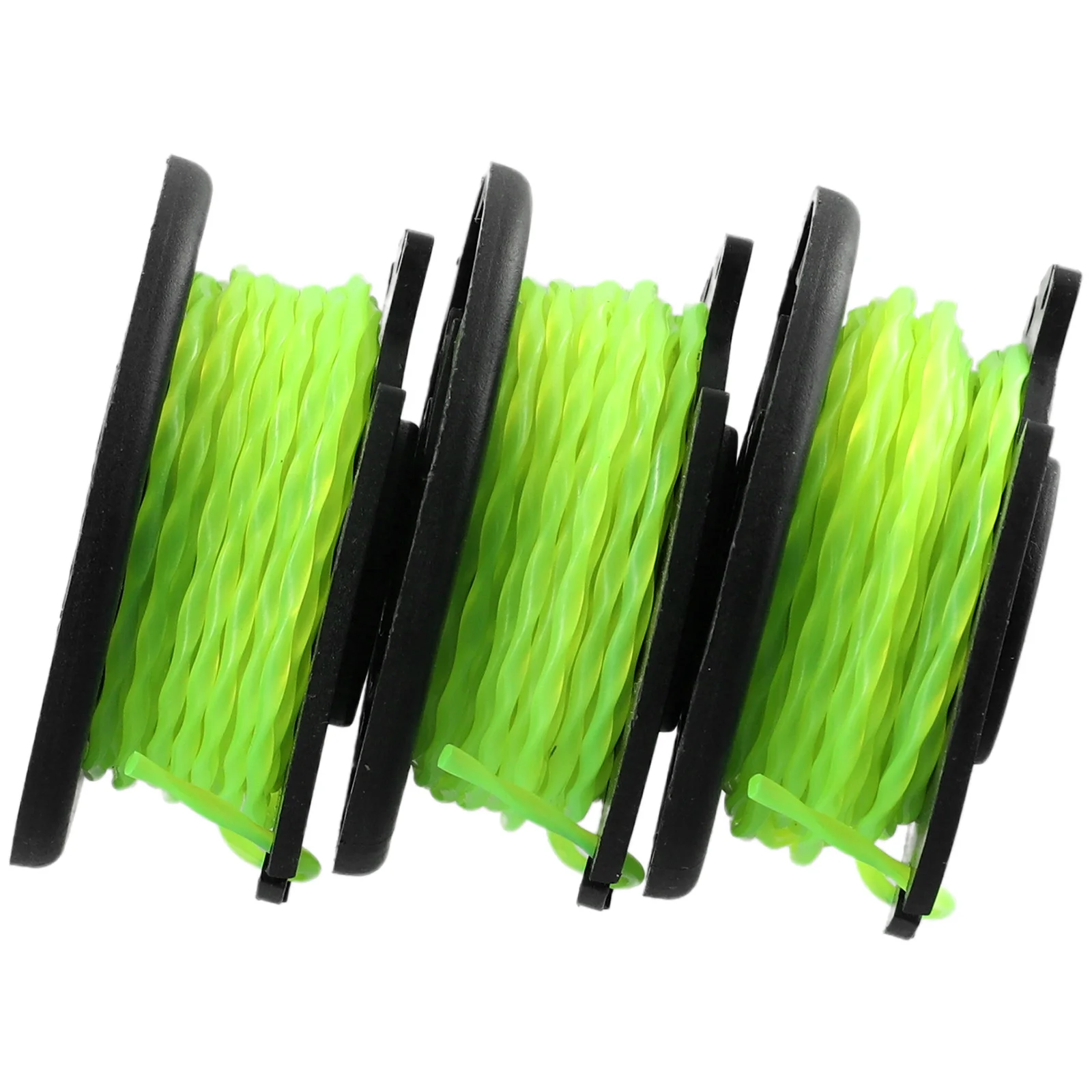 

Replacement Spool Line String Trimmer Accessories 3 Pcs Garden Power Tool Parts Grass Trimmer Spools Black + Fluorescent Green