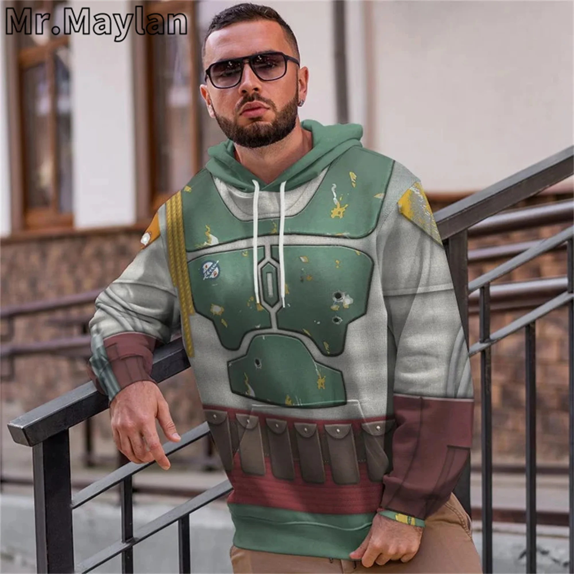 Cosplay 3D Full Printed Boba Fett  Jacket Men/women Hoodie Unisex Casual Boys Streetwear Sweatshirt Pullover Sudadera Hombre