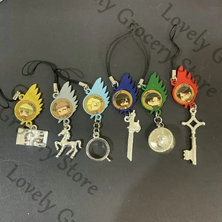 Anime ataque a los Titanes Mikasa · Ackerman Shingeki No Kyojin Levi Ackerman Ataque A Los Titanes Eren Jaeger Cosplay llavero regalo