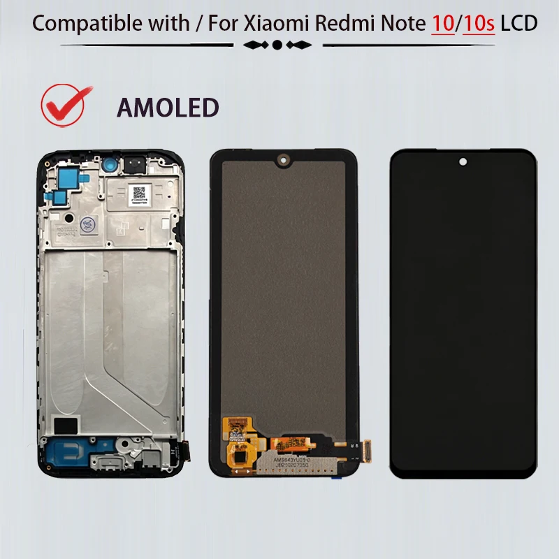 Wyświetlacz LCD z ekranem dotykowym i digitizerem do Xiaomi Redmi Note 10S, zamiennik części naprawczych do Redmi Note 10 AMOLED / TFT — zdjęcie produktu 6