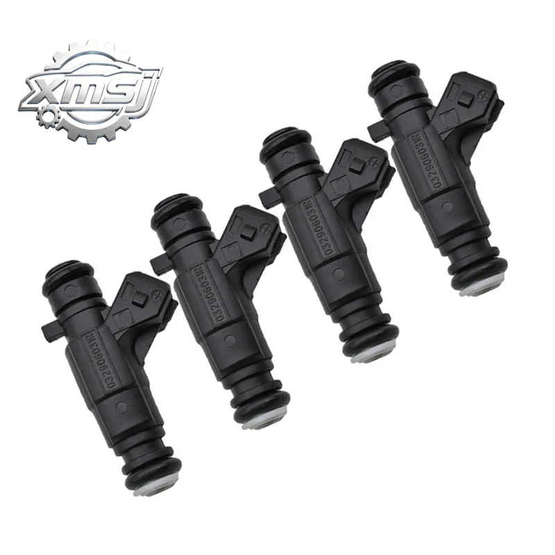 

Inyector de combustible de 4 piezas para coche, accesorios para GOLF SAVERIO SPACEFOX VOYAGE CROSSFOX 1,6 T 0280156403 032906031