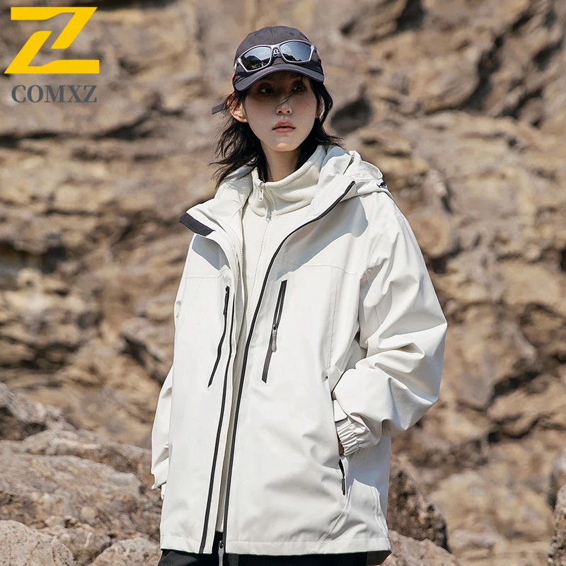 

Высококачественная зарядная куртка для мужчин и женщин 2025 ветрозащитная водонепроницаемая дышащая куртка с капюшоном «три в одном» уличная туристическая куртка