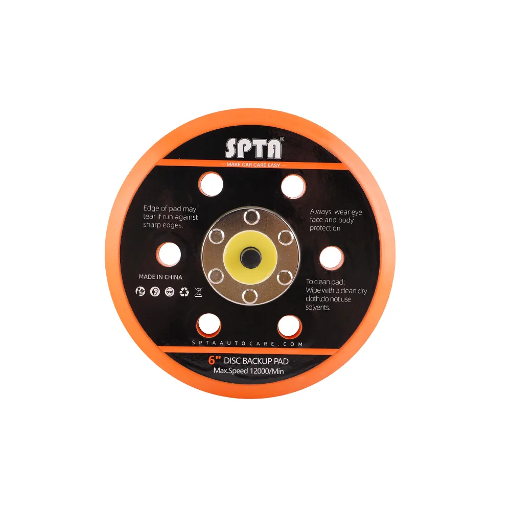 (Einzelverkauf) SPTA 5 Zoll 125 mm 6 Zoll 150 mm Schleifplatte Hakenschlaufenpolster für Dual Action-Autopolierer-Zubehör