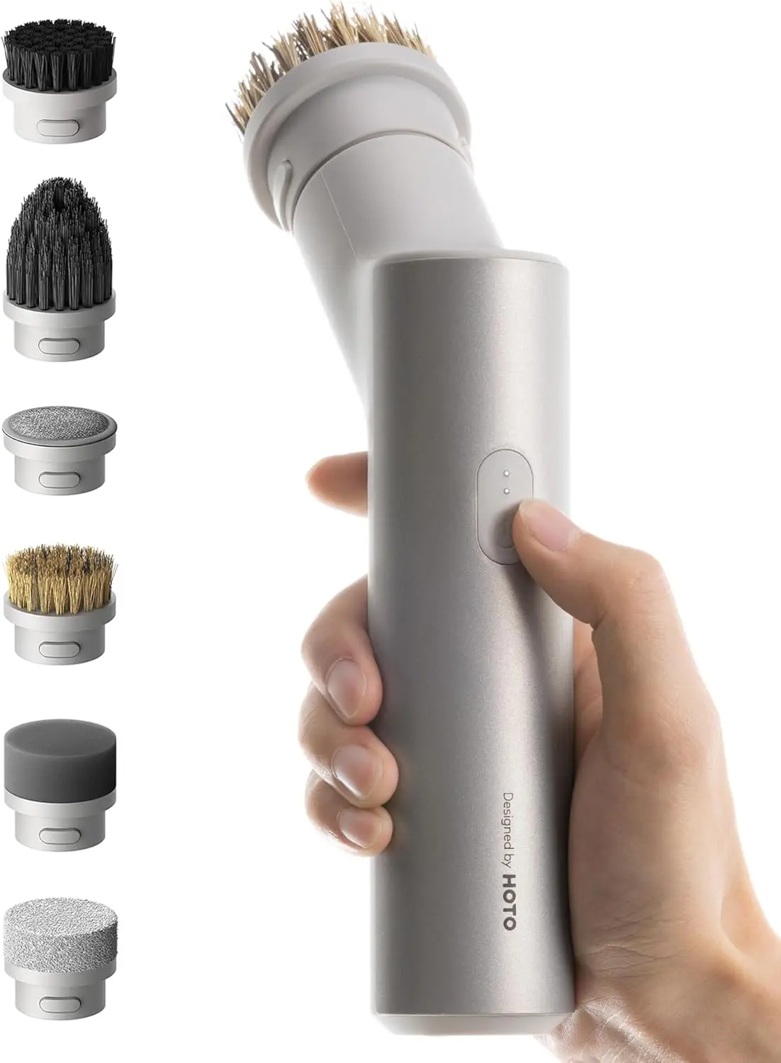 

Cordless Electric Spin Scrubber, IPX7 Waterproof with 9 Brush Heads for Bathroom, Kitchen, Tile Cleaning