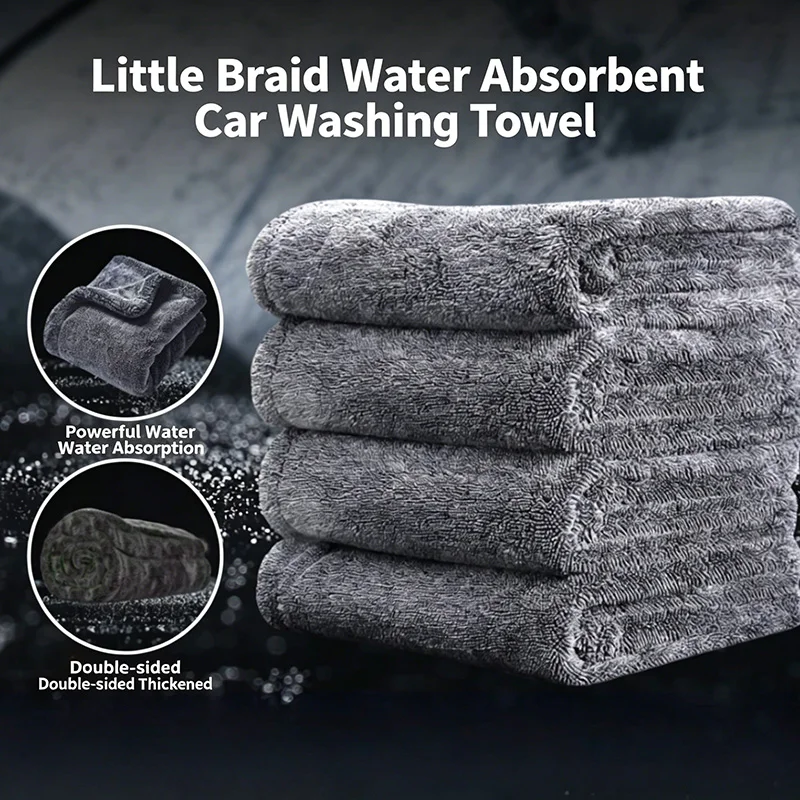

Car Wash Towel 1000GSM Microfiber Double-Sided Ultra Absorbent Car Wash Cloth Cleaning Drying Towel Washing Accessories